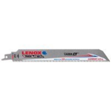LENOX Lenox 2014224 Reciprocating Saw Blade, 8 TPI, Carbide Cutting Edge 2014224